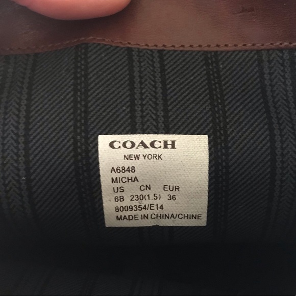 COACH - Brown Leather Riding Boots - Size 6 - Picture 12 of 12